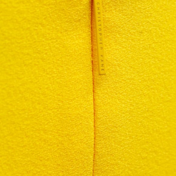 Christopher Kane Yellow Crepe Metallic Embellishment Tank - Picture 7 of 9